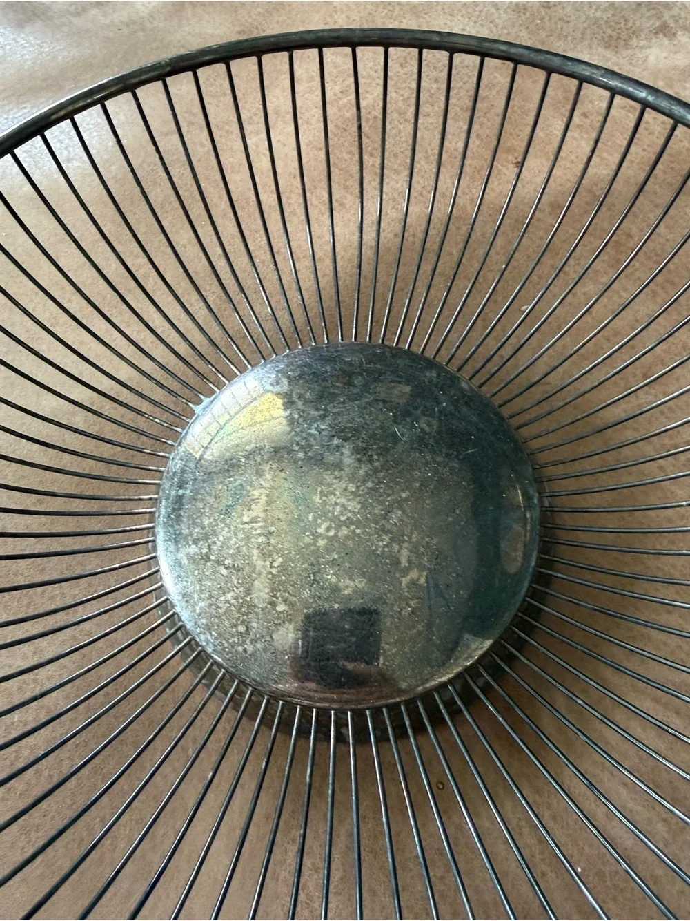 Vintage Raimond Silverplate Fruit/Bread Round Wire Basket Bowl 10